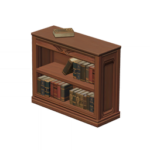 Bibliothèque basique en bois d'exquisetier